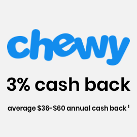 Chewy 3% cash back