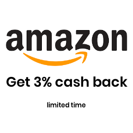 Get 3% cash back from Amazon